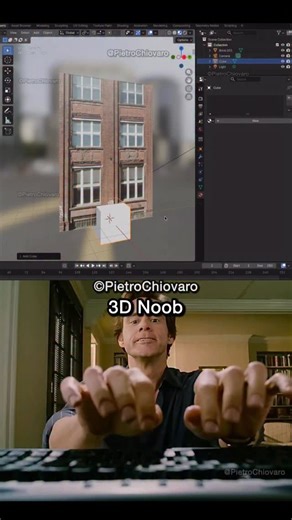 Pietro Chiovaro on Instagram: "🚨READ👇 🏠 Super Quick Blender Buildings from a Photo This method uses a front-view photograph to rapidly create simple 3D buildings, perfect for background elements where high detail isn’t critical. 1. Import Reference Image 2. Preparation: Use a straight, front-view photo of the building. 3. Import as Plane: In Blender, use File > Import > Images as Planes (enable the add-on first). 4. Position: Scale and position the plane. This plane acts as the textured front