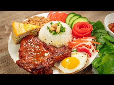 Trọn bộ bí kíp làm Cơm Tấm Sườn Nướng bất bại chi tiết nhất | Grilled pork chop rice