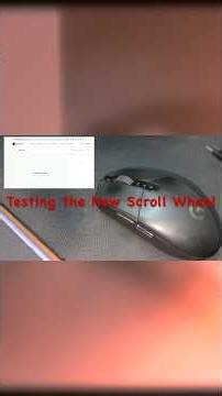 Testing the New Scroll Wheel On Logitech G304 #logitechg304 #logitech #gaming #shorts #adobe #imovie