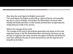 Pickwick Papers : Charles Dickens ENGLISH: LAW AND LITERATURE BLSLLB SEM 1