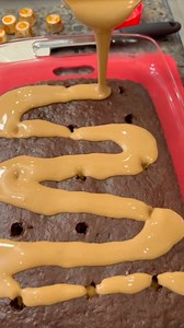 This easy poke cake is delicious! #chocoalte #peanutbutter #cakelover | Kyle & Mistie Knight