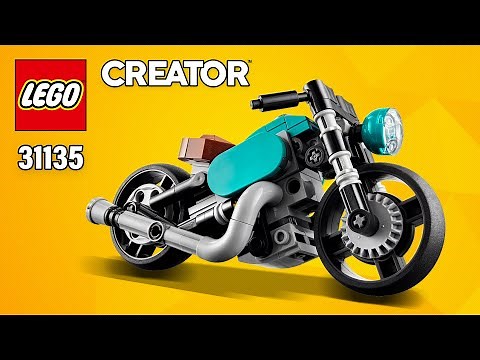 LEGO Creator Vintage Motorcycle (31135)[128 pcs] Step-by-Step Building Instructions ‪@TopBrickBuilder‬