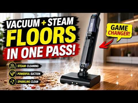 The BSTY F3-A Floor Cleaner Vacuums AND Steams at the Same Time!