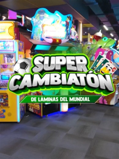 ¿Te faltan pocas para llenar el álbum? ¡Tenemos el evento perfecto para ti! 🤩 Retorna la SUPER CAMBIATÓN a Happyland solo por este sábado 30 y domingo 31 de mayo (de 11:00 a 13:00 hrs). 🗺️⚡ Pasa a jugar y llévate la tremenda Promo Jugador: ✅ Recarga $21.000 ✅ Obtén 21 jugadas gratis 🕹️ ✅ ¡Y recibe 3 sobres de láminas de regalo! 🎁 ​​ Trae tus repetidas, haz nuevos amigos y vive una mañana llena de juegos e intercambios. ¡No dejes pasar esta oportunidad de ser el primero en completarlo! 🏆🎖️ 