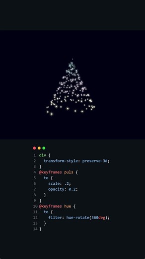 INSANE Christmas Tree Using CSS!