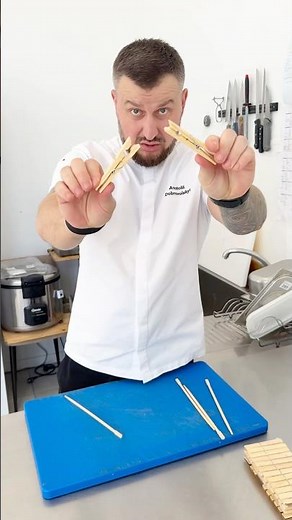 What a wonderful method to use chopsticks 😎