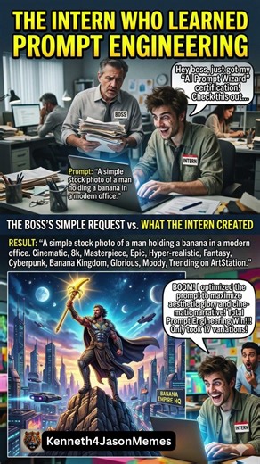 The Intern who just learnt prompt engineering | AI meme shorts