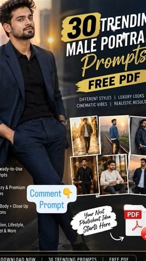free 30 trending male prompt | ai prompt #ai #aiprompt #chatgpt