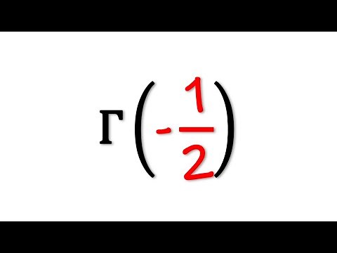 Gamma function of negative values (-1/2) | Lesson 5