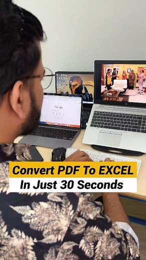 Narendra Sevda (Shiv) on Instagram: "Convert PDF to EXCEL 🤯 in just 30 second 😲 Follow these steps:- Step 1:- open PDF file in Chrome and copy it's link Step 2:- go to excel, click on DATA, then click on GET DATA, then select FROM OTHER SOURCES and click on WEB Step 3:- Pest that chrome link Step 4:- now select data and click on LOAD TO to insert data ✅ Save it now and share with friends ❤️ And follow us to learn something new on daily basis #tech #exceltips #excel #exceltipsandtricks #exceltr