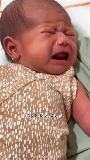 Baby before milk and after milk reaction 🍼👶😝 #baby #newbornbaby #babylove #momsoftiktok #momlife