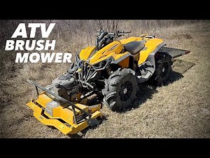 Bush Hogging with an ATV mounted Rammy Pro 120