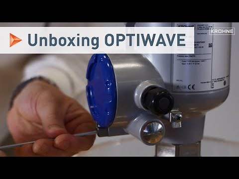 Unboxing of the FMCW Radar Level Transmitter OPTIWAVE, installation and quick set-up | KROHNE