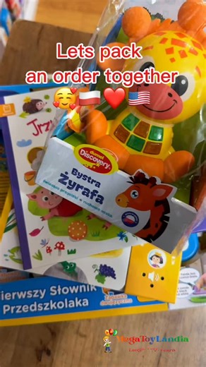 88 shares |  Let’s pack an order together! Another sweet package full of Polish magic is on its way ❤️ Each order makes me so happy because I know these books and toys will help another little one laugh, play, and learn 笠 ✨ Shop Polish educational toys & books www.MegaToyLandia.com￼ #PolishToysUSA #MegaToyLandia #PolishBooks #BilingualKids #LearnThroughPlay | Megatoylandia - Polish Toys USA | Facebook