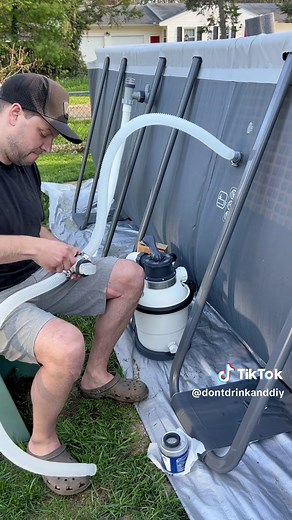 Replying to @Mama heads up, the instructions are not the easiest to follow 😅 Installing the sand pump for our Intex Pool #pool #pump #sand #install #filter #intex #poolinstall #abovegroundpool #howto