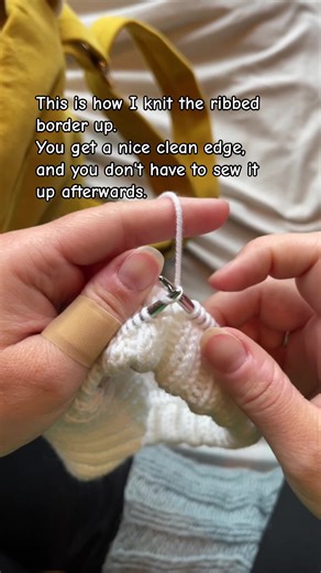 How to Knit a Clean Edge Ribbed Border | Knitting Tutorial