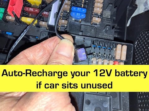 BMW I3 12V battery Saver! Auto recharging DIY- Stop dead batteries!