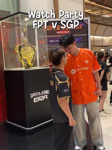 Vlog Watch Party SGP vs FPT #lienquanmobile #haiphonghongfile #gamingontiktok #dtdv