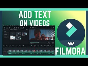 How To Add Text In Filmora Video Editor