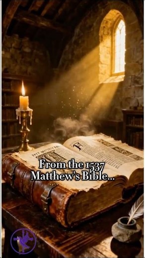 The Matthew Bible #bible #biblehistory #christianity