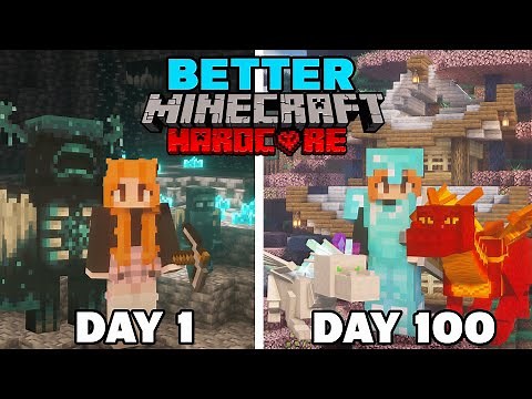 I Survived 100 Days In BETTER Minecraft HARDCORE... Here's What Happened