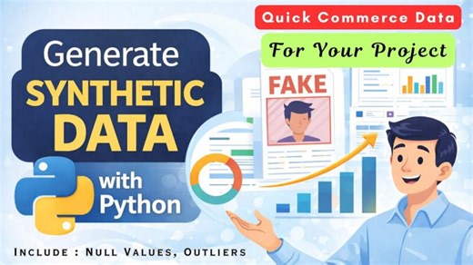 How to Generate Synthetic Data using Python | Create Realistic Fake Dataset for your Project #python | Rohit Grewal