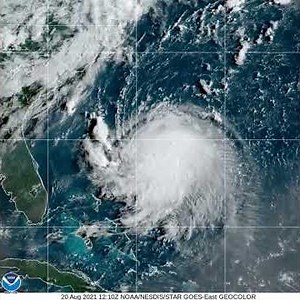2021 Hurricane Henri Satellite Imagery [ US East Coast Landfall ]
