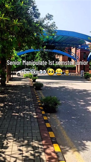 Senior manipulate 1st semester junior be like — funny campus reaction