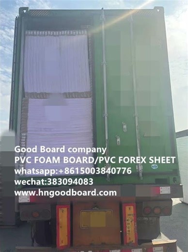 keep moving keep loading pvc foam board/pvc forex sheet