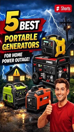 Top 5 Portable Generators for Power Outages ⚡ Home Backup Essentials