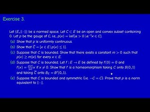 Math400 - Functional Analysis - Exercises of Chapter 2 - Part 1