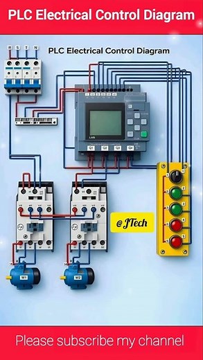 PLC Electrical Control Diagram💻