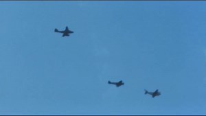 An incredibly rare sight over The Kent Battle of Britain Museum Trust at Hawkinge this morning, Wednesday 12 July 2023! A Messerschmitt Me 262, Spitfire Mk V and a photo ship on their way to the RIAT Airshow. Probably the first time a Me 262 has been seen in the skies over England since the 1940s when a few captured examples were flown. Please 'like' 'share' and 'comment' Many Thanks... | The Kent Battle of Britain Museum