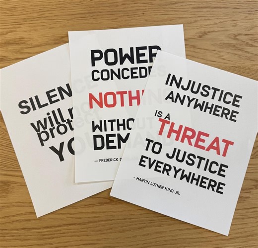 Printable Protest Signs Bundle Download • MLK Frederick Douglass Audre Lorde Quotes • 8.5x11 PDF PNG Activist Posters - Etsy UK