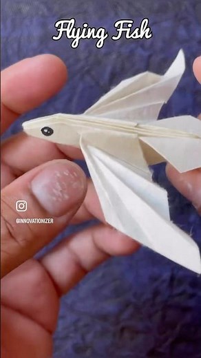 Origami Flying Fish | How to Make a Paper Fish | InnoVatioNizer #paperfish #flyingfish