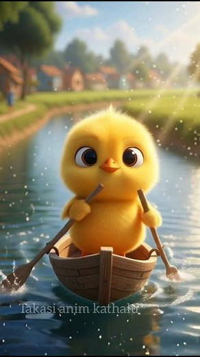 "Tiny Chick Saves Sister From Water |Heart-Touching Brother–Sister Story |Emotional Animation"