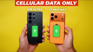 Samsung Galaxy S26 Ultra vs iPhone 17 Pro Max 5G battery life test