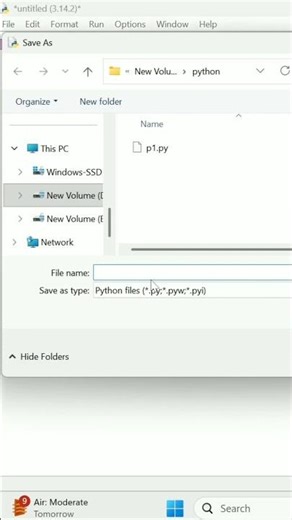 day 1/30 python programs for beginners "hello World" #coding #python #hello world #programming