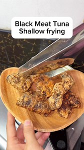 Shallow frying lang, black meat ng tuna #tuna #shallow #fryingpan #saladmaster | Hylee Mae Federe Ramos