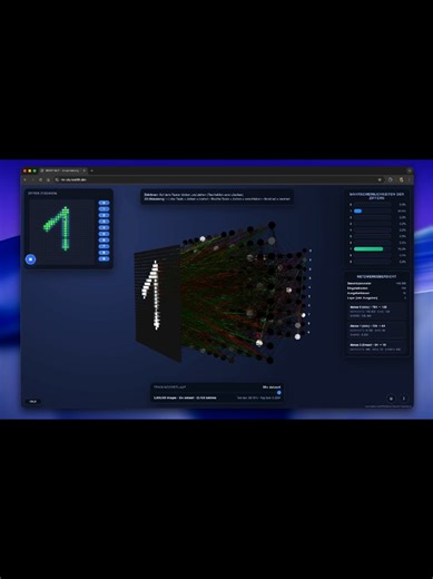 Trực quan hóa cách Neural Network hoạt động với MNIST dataset 🔥 Một trang web về visualization dành cho Neural Network khá hay. Hữu ích cho các bạn mới học, chưa hình dung được cách Neural Network hoạt động Link repo: https://nn-vis.noelith.dev/ #AI #neuralnetworks #llm #laptrinh #IT