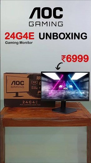 AOC Gaming 24G4E Gaming Monitor unboxing