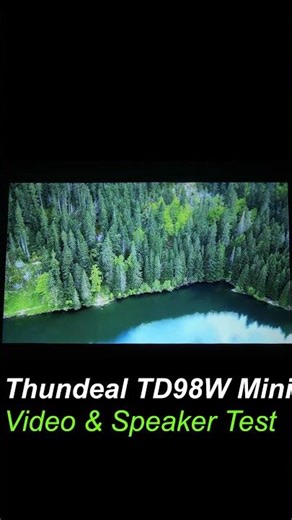 Thundeal TD98W Mini 1080p Projector Video & Speaker Test, NEW BUDGET 2026 Portable Projector, UK!
