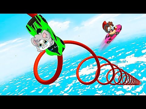 ¡GTA 5 pero LA CARRERA ES 99.9% IMPOSIBLE! 😂😨 INVICTOR Y LOS COMPAS