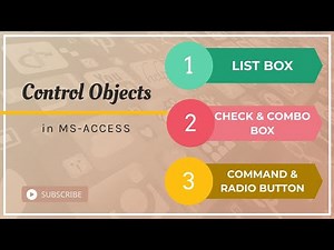 Control objects in MS-Access |urdu/hindi |combo box|radio button|list box|check box|ICS/FSc.part2