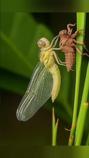 2. "The Birth of a Dragonfly - From Larva to Wings"