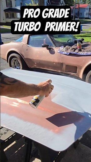 Unbelievable Coverage - Rust-Oleum Pro Grade Turbo Spray Primer! #rustolium #carrestorationproject