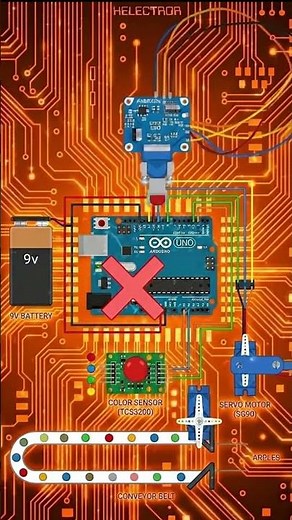 😳 Arduino detects colors and sorts them automatically