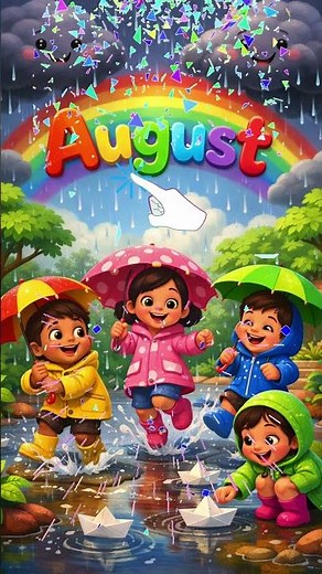 August Month for Kids | Learn Months of the Year #preschoollearning #preschool