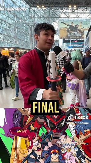 Does anime take fan service too far? Anime Hot Take Filmed at @New York Comic Con #gurrenlagann #yokolittner #animewaifu