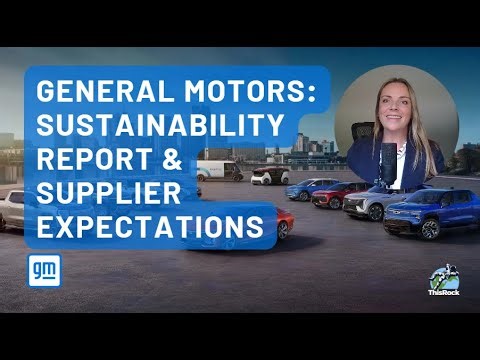 General Motors Sustainability Report & Supplier Expectations